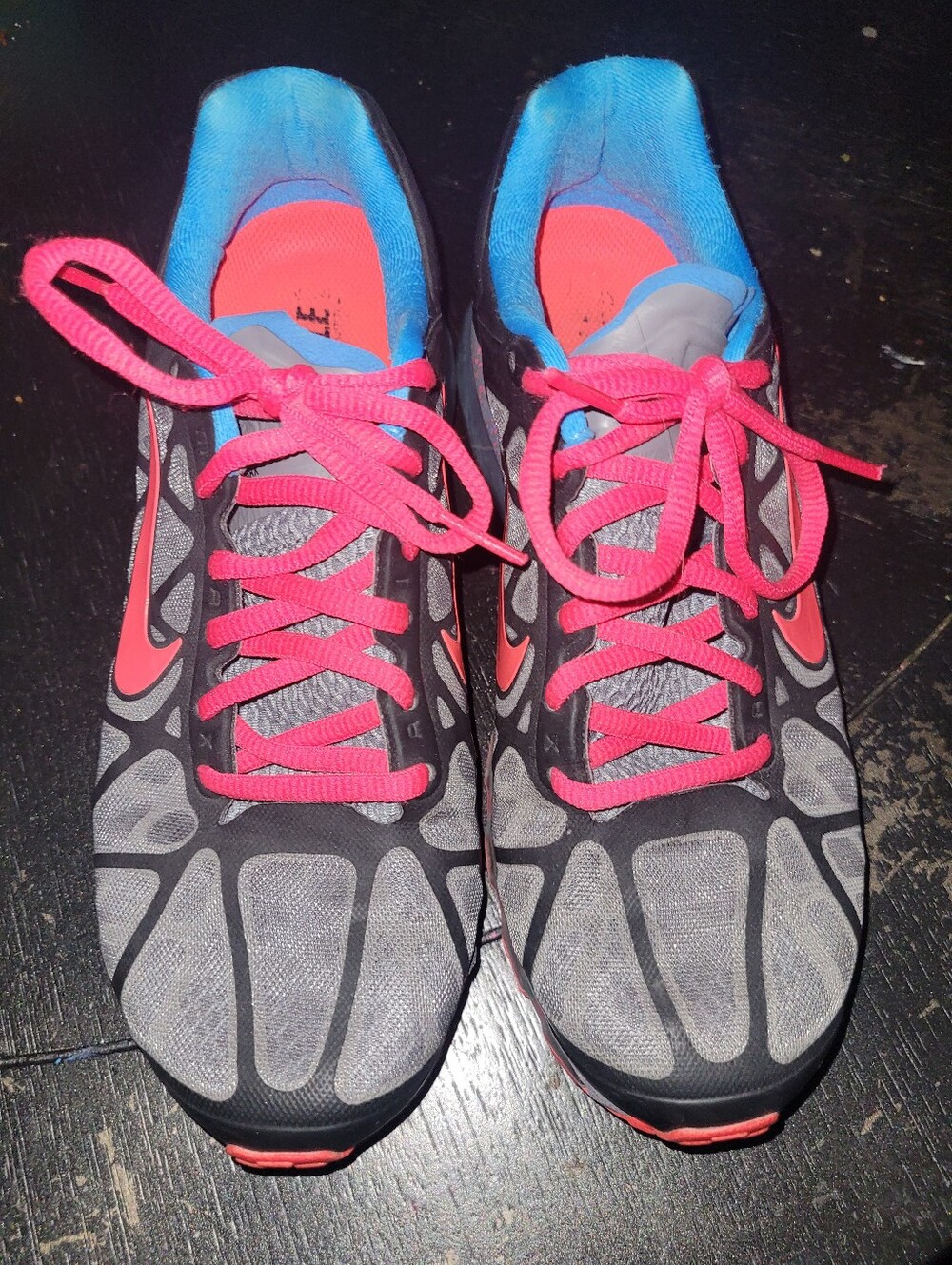 Nike Women's AirMax FitSole Pink Grey Blue Tennis Shoes